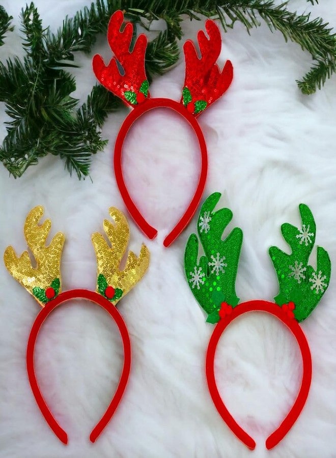 Evisha 6 pcs Reindeer Headband Hairband Party Costume for Christmas X-Mass Party Celebrations - Image 2